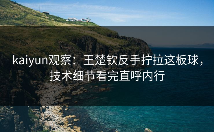kaiyun观察:王楚钦反手拧拉这板球,技术细节看完直呼内行 第1张 kaiyun观察:王楚钦反手拧拉这板球,技术细节看完直呼内行 第1张