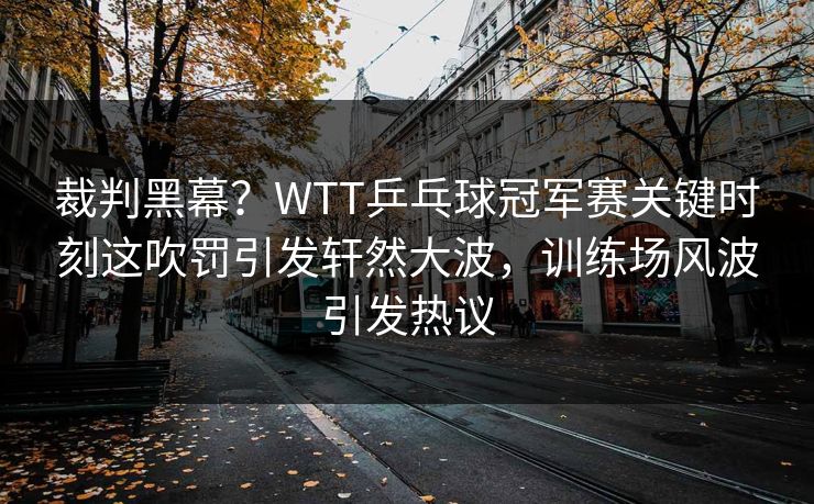 裁判黑幕?WTT乒乓球冠军赛关键时刻这吹罚引发轩然大波,训练场风波引发热议
